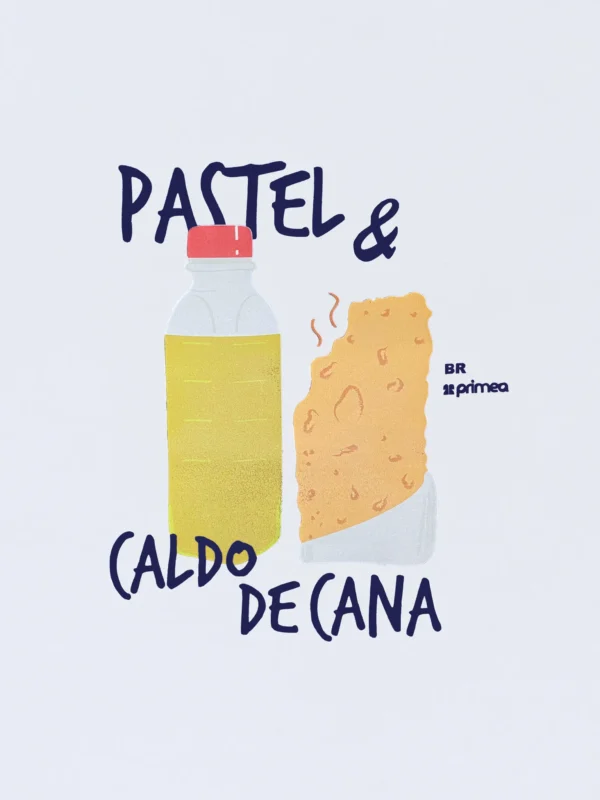 camiseta pastel e caldo de cana brasilidades