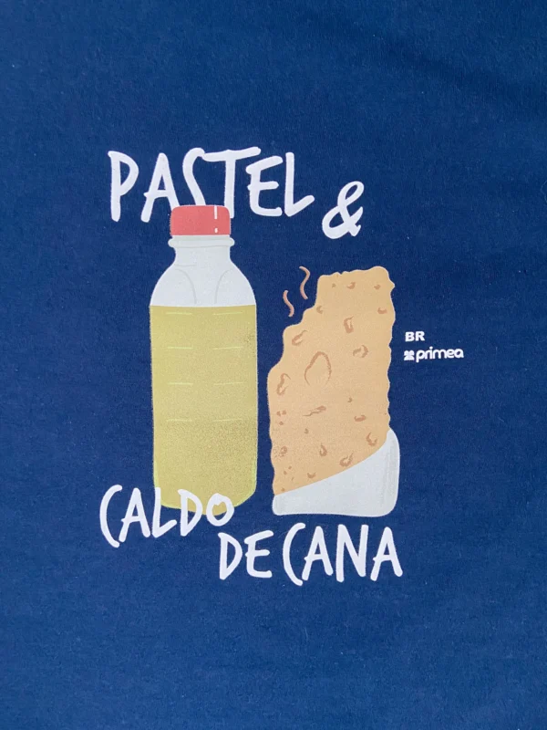camiseta pastel e caldo de cana brasilidades