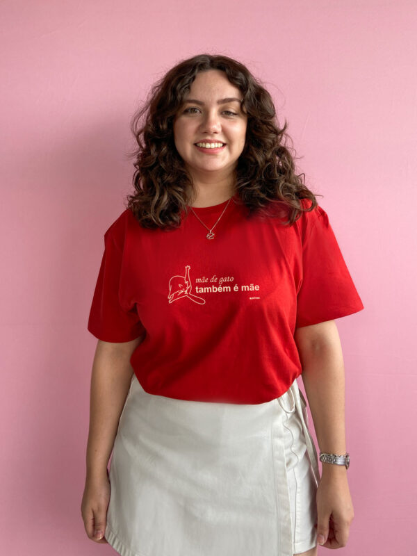 camiseta mãe de gato dia das mães