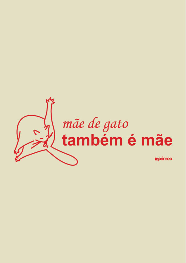 camiseta mãe de gato dia das mães